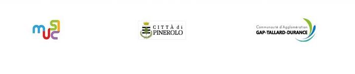 Logo Alcotra, Città di Pinerolo, Communauté d'Agglomération de Gap Tallard Durance